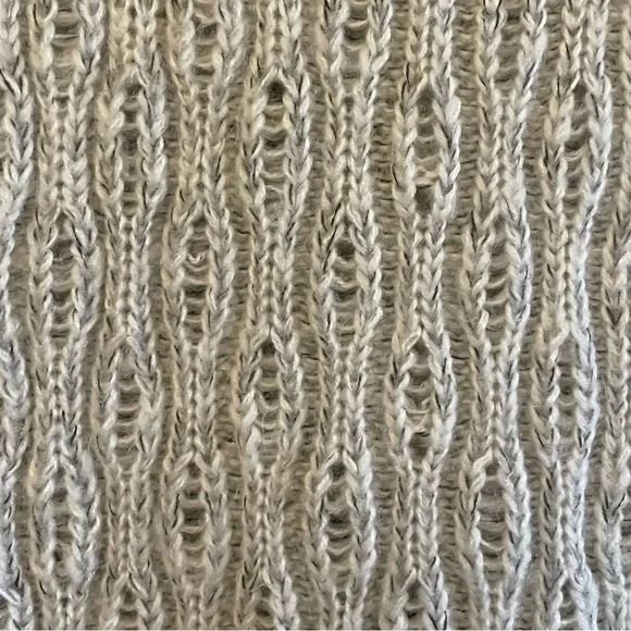 Dex Oatmeal Knit Short Sleeve V-Neck Sweater Dress – Size Medium EUC - Picture 5 of 13